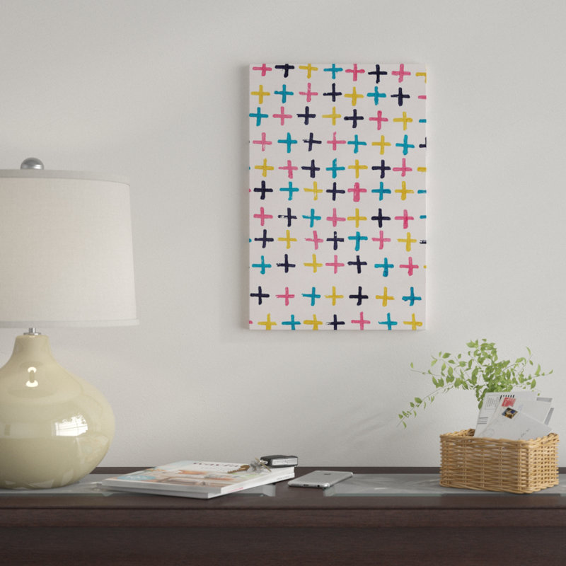 " Axis ", 26" H x 18" W x 1.5" D, Black Framed Canvas, No Mat