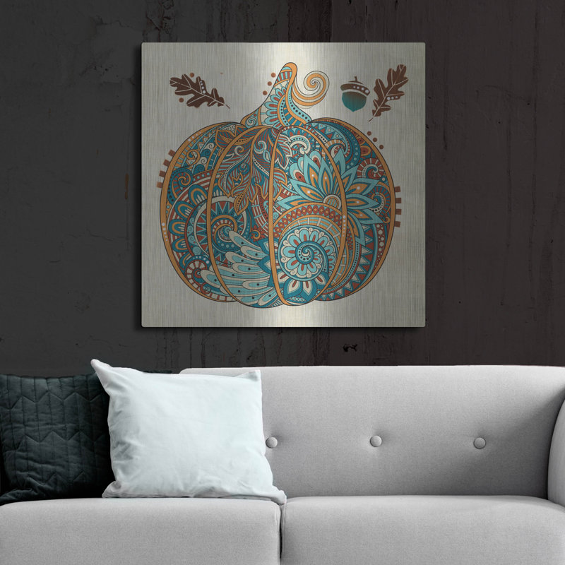 Bungalow Rose «Gourd 1» par Dean Russo, art mural en métal, H 36 po x l 36 po