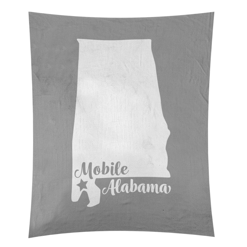 Tapisserie mobile Alabama, H 104 po x l 88 po, Gris