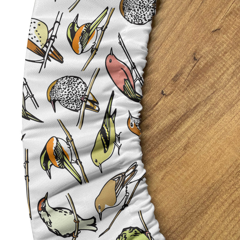East Urban Home Animals Fitted Round Tablecloth Multicolor, 51.97" Round