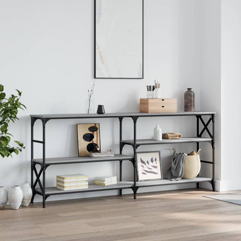 Console Table, 76.5cm H x 180cm W x 29cm D, Grey Sonoma