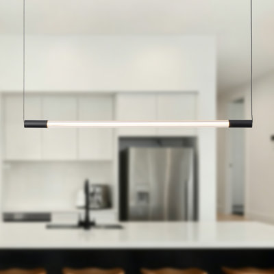 Luminaire suspendu linéaire à DEL à intensité variable de 46 po Vernet