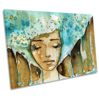 Modern Fashion Hair - Wrapped Canvas Art Prints