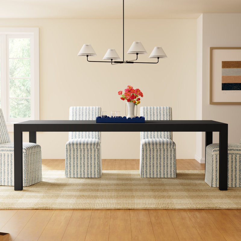 Kenzie Solid Wood Dining Table, 30" H x 96" L x 42" W, Auburn Poplar