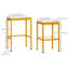 Tables gigognes en verre Homcom