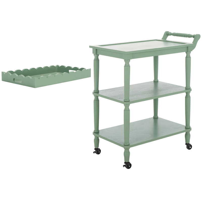 Haven 3 Tier Dining Cart, Sage Green