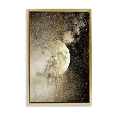 Starry Nebula Full Moon Floating Frame, design by Gemma Bardot