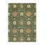 Hand Knotted Wool Floral Area Rug in Indigo-1568398367