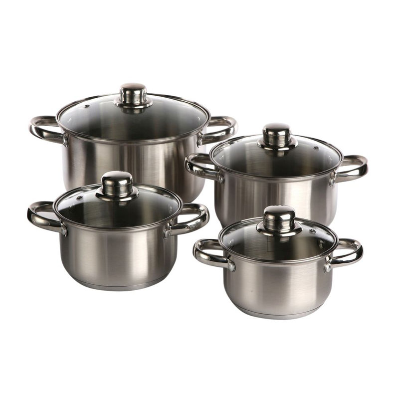 Symple Stuff Maurine Stainless Steel Pot Set