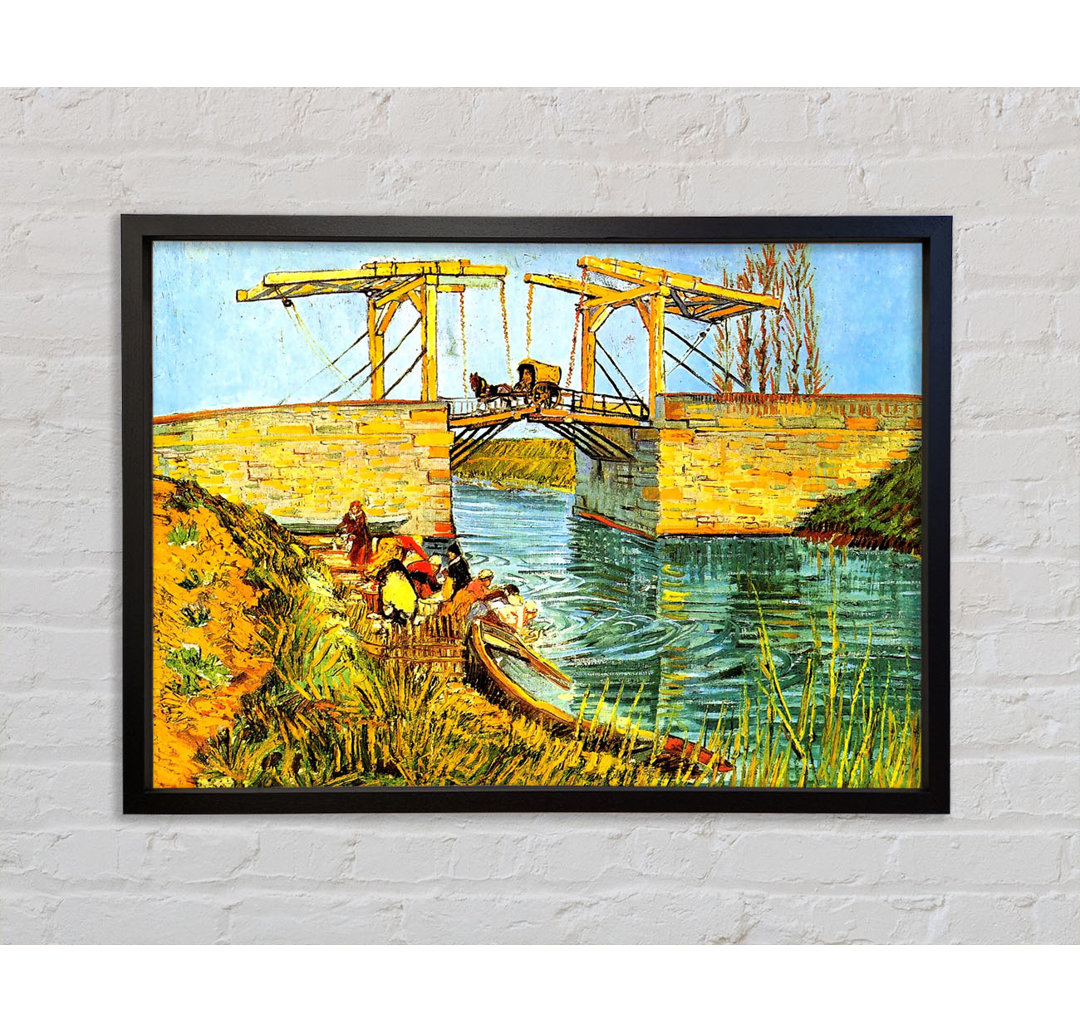 Die Langlois-Brücke in Arles von Vincent Van Gogh - Einzelbildrahmen Kunstdrucke auf Leinwand