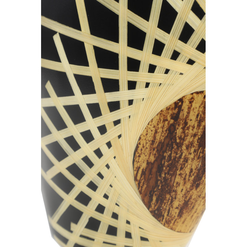 Vase de plancher en bois de bananier Treva