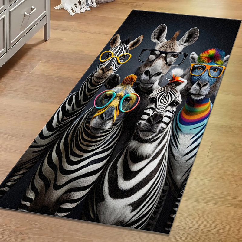 Exquisite Floral Printed Area Rug with Soft Pile for Enhancing the Look of Your Living Room or Bedroom Spaces