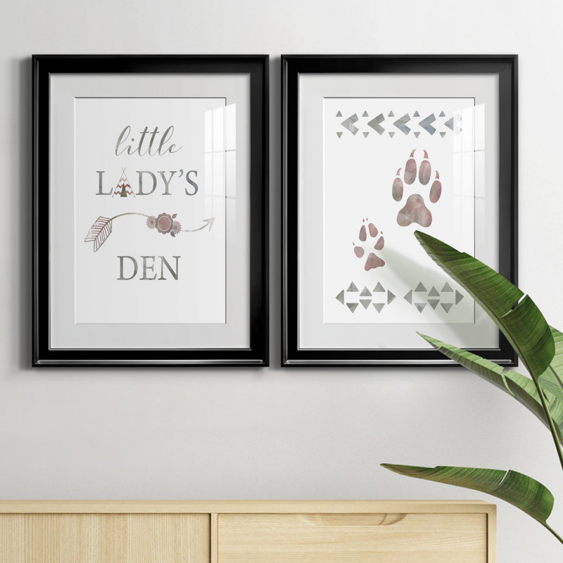 Little Lady Den Arrow - 2 pièces, H 22,5 po x l 61 po x P 1,5 po, H 31,5 po x l 47 po x P 1,5 po, Blanc