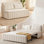 Grand canapé-lit convertible grand, beige