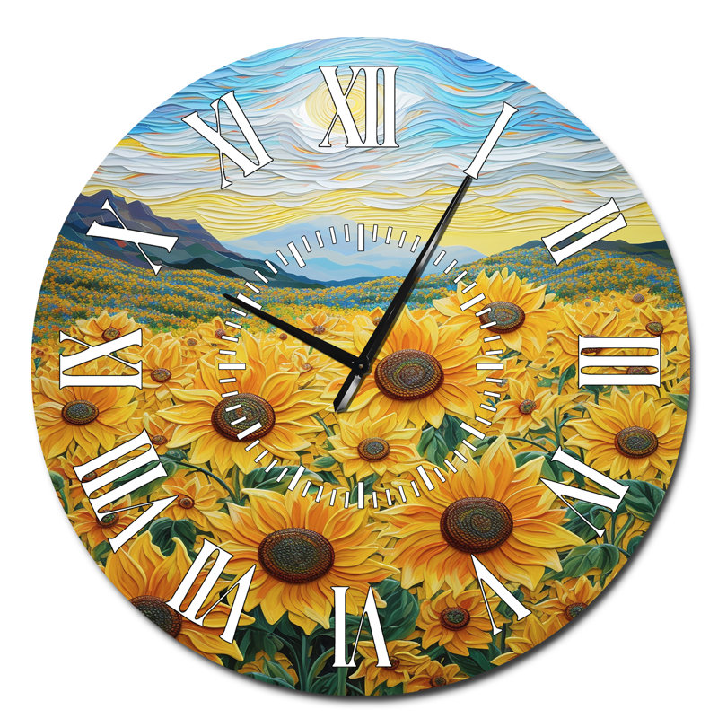 Horloge murale Vangogh, Surdimensionné