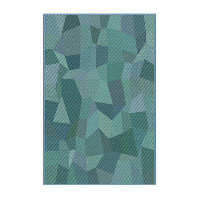 Tapis décoratif vert Sandoz