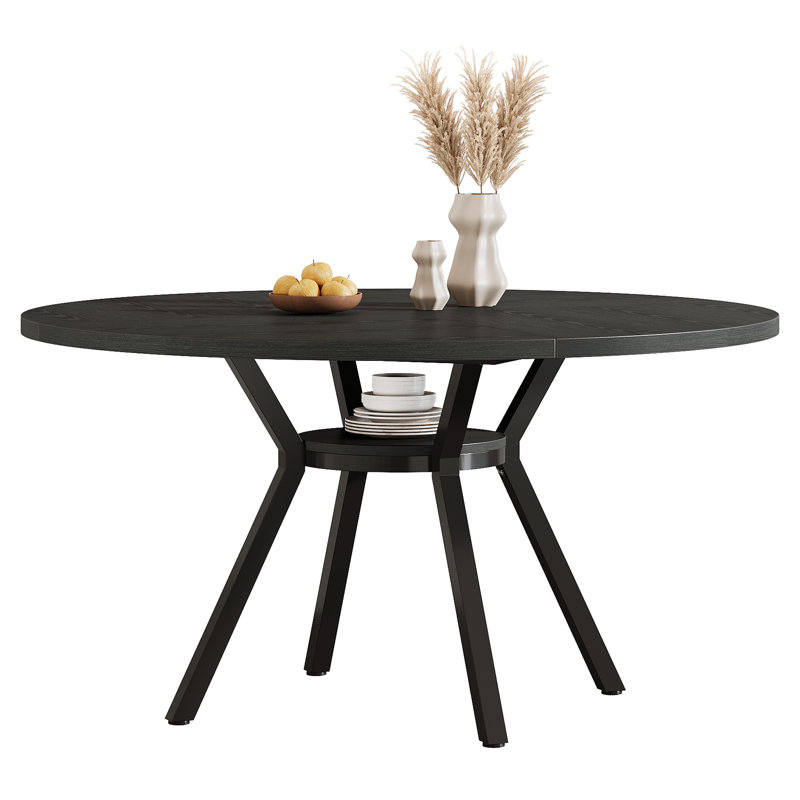 Round Metal Base Dining Table