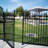 60'' H x 48'' W Black Metal Gate