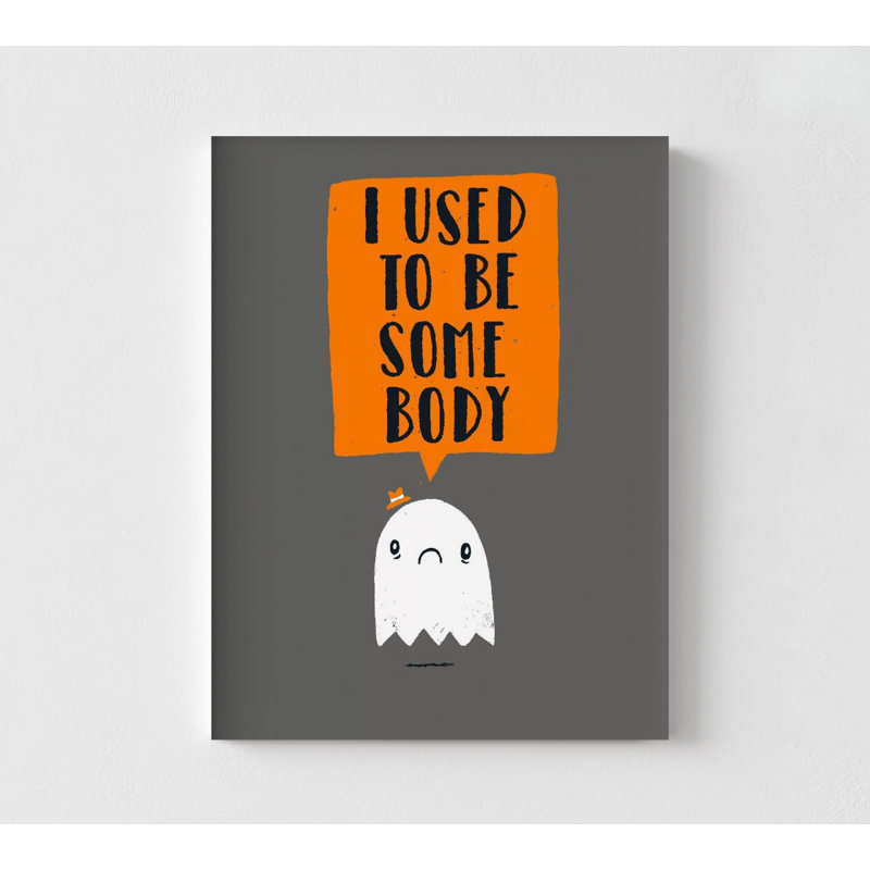 Illustration de fantôme mignon couloir d'Halloween école secondaire, décor de chambre d'enfant mignon, fantôme Wall Art Home Decor, impressions de décor d'Halloween