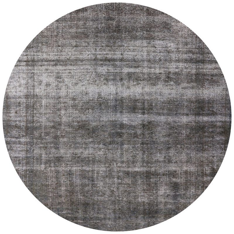 Tapis noir Iseminger, Rond 5 pi
