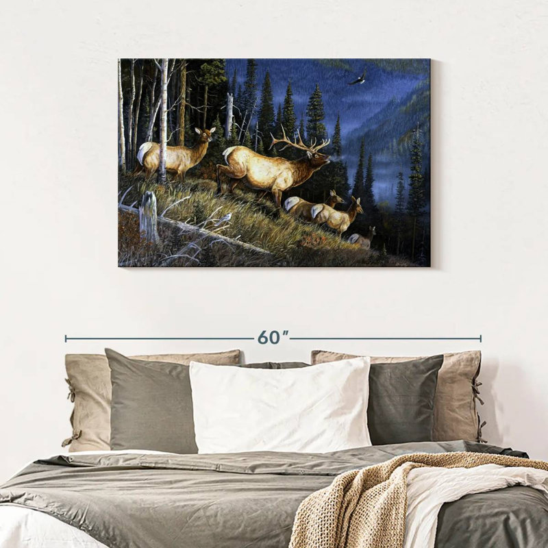 Brampt Eagle Mountain Fauna, 30" H x 45" W