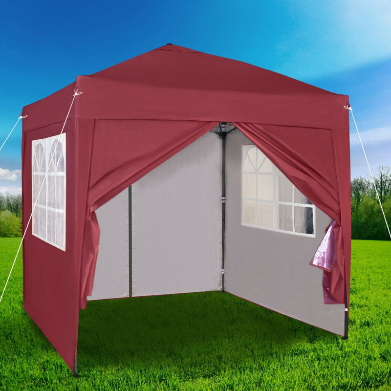 Jarrow Aluminium 2m x 2m Pop-Up Gazebo, Red