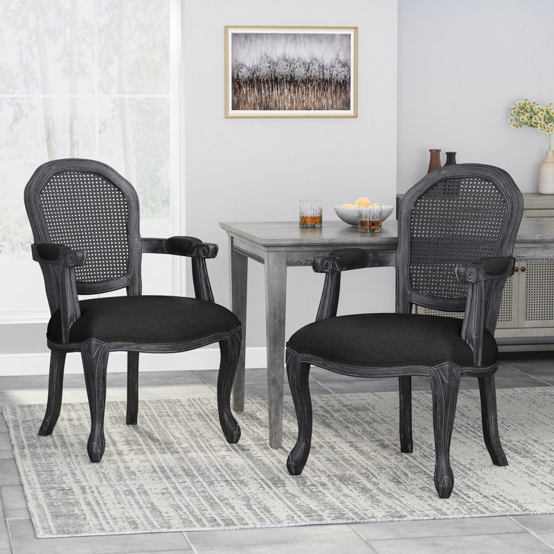 Fauteuil Aaminah, Noir, Noir