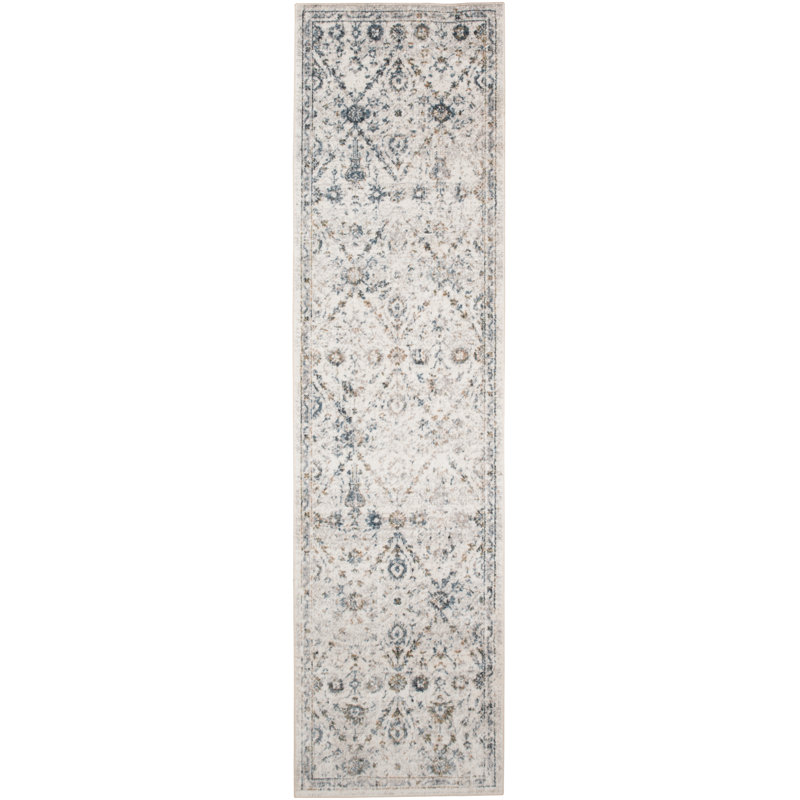 Tapis ivoire Nourison Astra, Tapis de couloir 2 pi 2 po x 8 pi