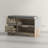 Entryway Shoe Bench with Storage Drawer Open Shelf Pocket Grey
