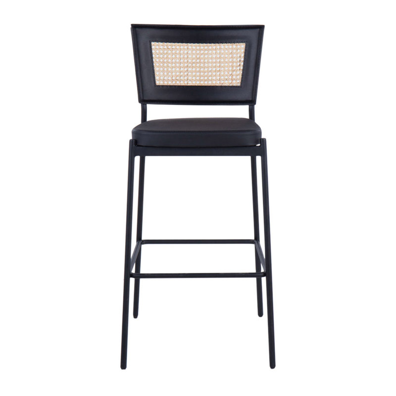 Scotty Upholstered Counter Stool with Metal Frame, Bar Stool ( 29.5” Seat Height )