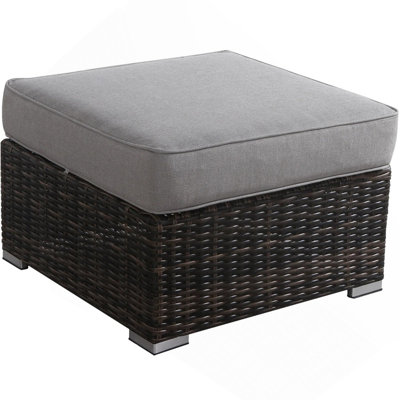 Outdoor Ottoman With Cushion – Fully Assembled