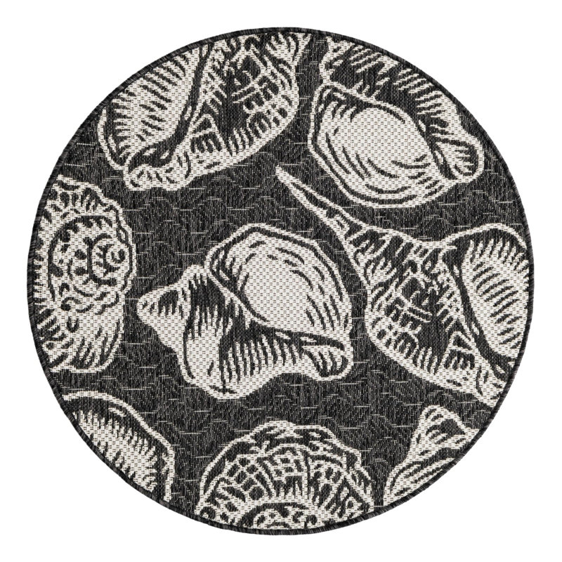 Angelys Indoor / Outdoor Rug, Round 3'1"