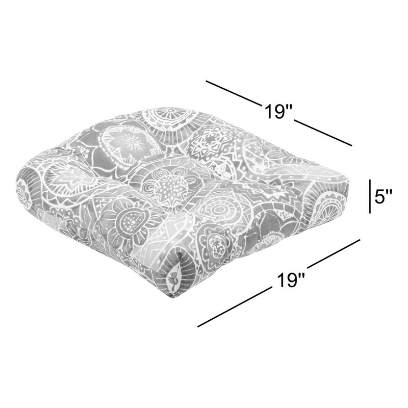 Shearson Outdoor 5'' Dining Chair Cushion