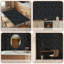 Décoration murale auto-adhésive amovible en brique noire tombant de papier contact amovible pour armoires de cuisine de chambre à coucher 24 po x 118 po-129517874