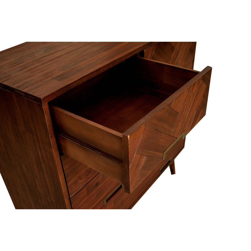 Wilmot Solid Wood 100cm W 6 - Drawer Chest of Drawers