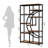 Bookshelf Industrial 5 Tier Etagere Bookcase With 9-Open Storage Shelf For Living Room, Bedroom-1257948982