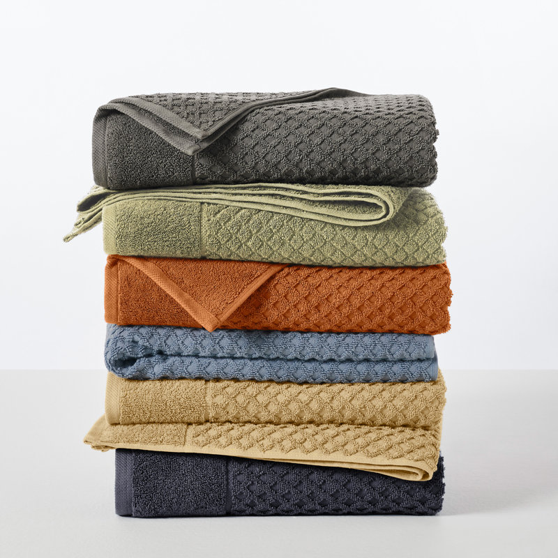 Ensemble de serviettes 100% coton ultra doux et absorbant, Cuivre, Ensemble de serviettes 6 pièces