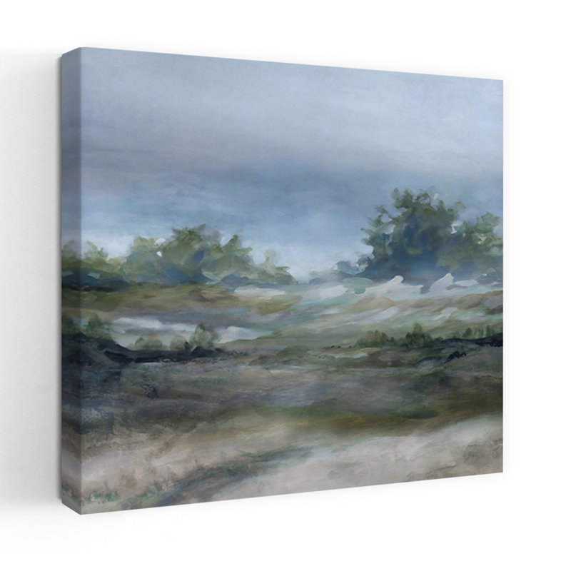 Art contemporain paysage naturel, H 24 po x l 24 po