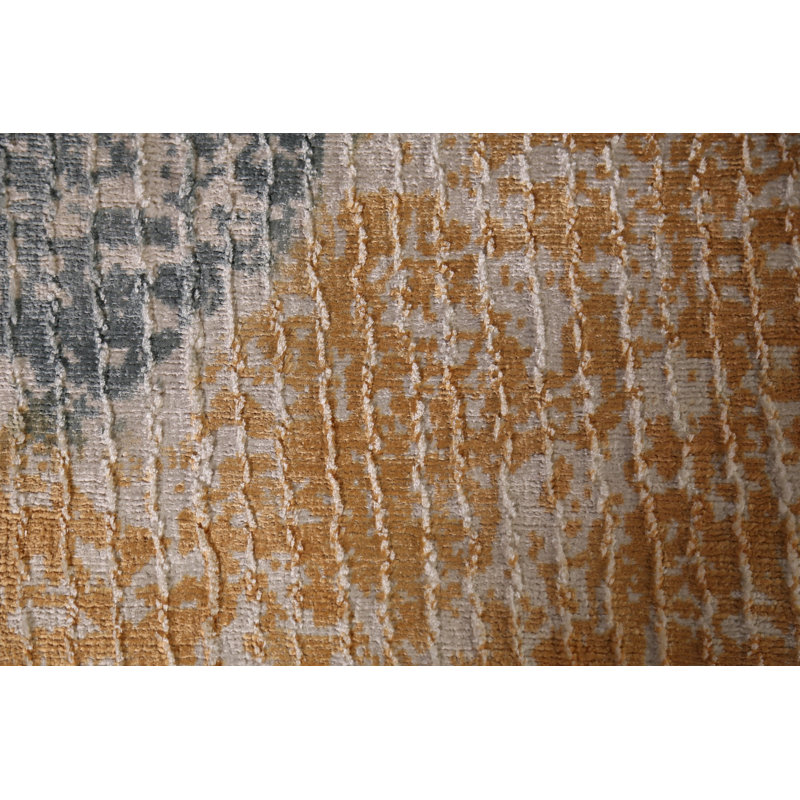 Tapis décoratif contemporain abstrait oriental 2 x 3
