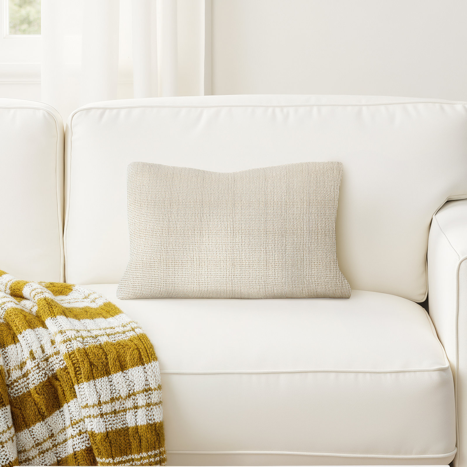 Tyche Cotton Lumbar Pillow Cover