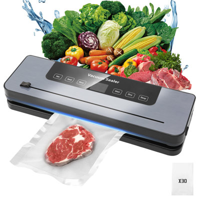 6-in-1 Food Vacuum Sealer Machine with Cutter Food Vacuum Sealer for Dry or Moist Food
