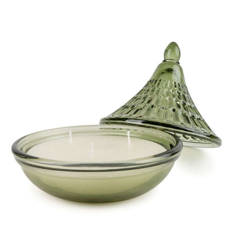 Musk Scented Novelty Candle with Glass Holder