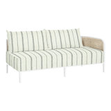 Havana Cane N-Dura Resin Wicker Outdoor Right Arm Facing Sectional