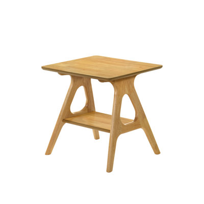 Maurreen Wood Shelf End Table