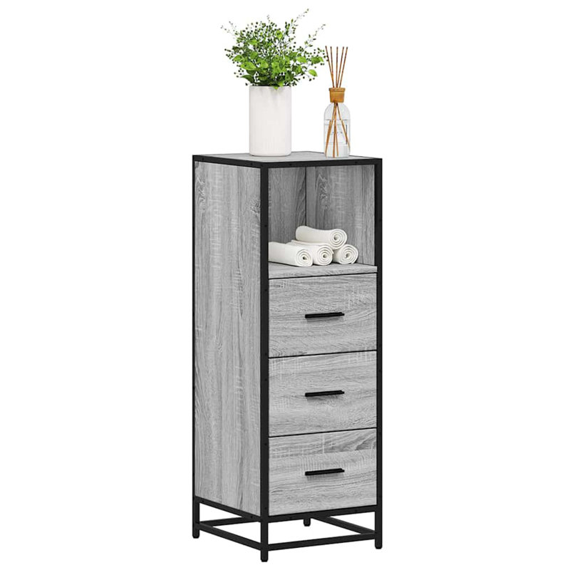 Shoniece Bathroom Cabinet, Grey Sonoma