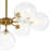 Eclectic Modern 7-Light Dimpled Glass Sphere Chandelier
