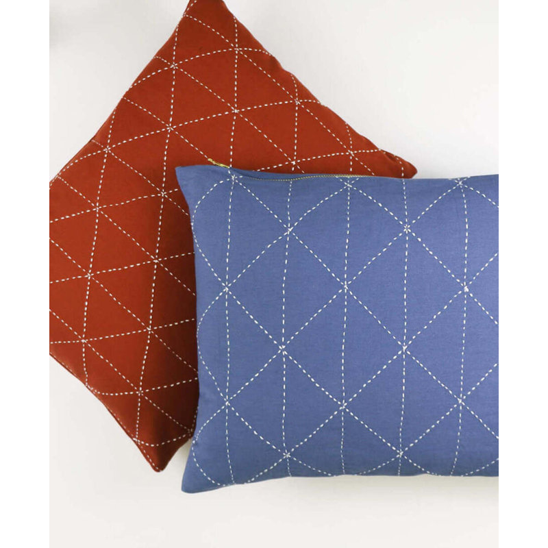 Graph Rectangular Pillow Cover & Insert, Slate
