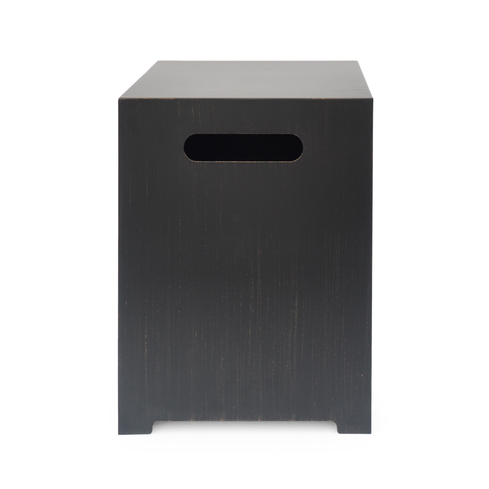 Jair Iron 48" Rectangular Propane Outdoor Fire Pit, Brushed Brown