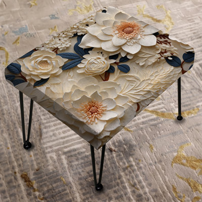 Holness - Floral Rectangle Ottoman