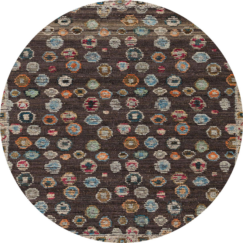 Abstract Indoor Rug, Round 4'
